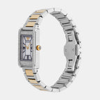 Women Quartz Mother Of Pearl Dial Analog Stainless Steel Watch AR11642