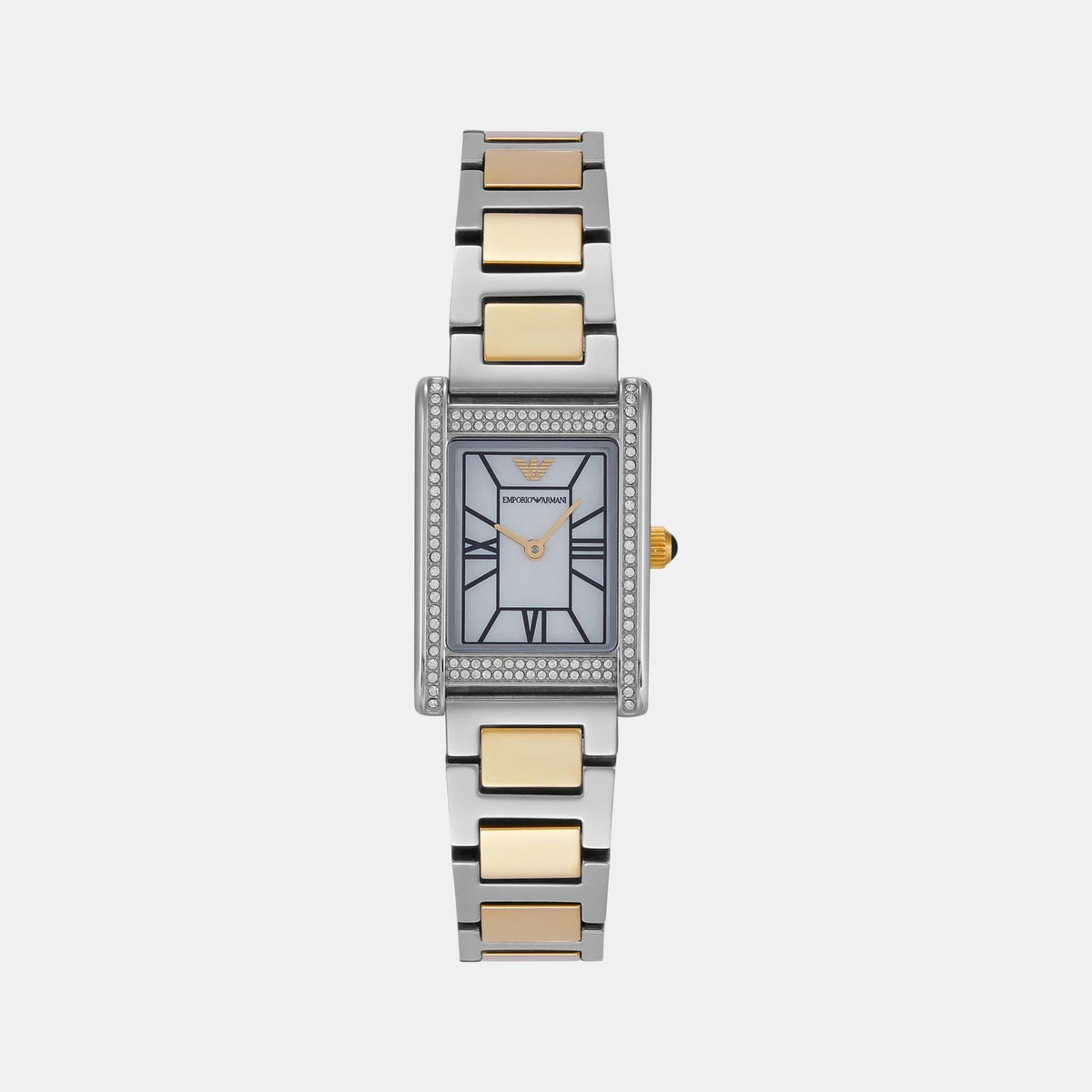 Women Quartz Mother Of Pearl Dial Analog Stainless Steel Watch AR11642