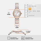 Women Quartz Silver Dial Analog Stainless Steel Watch AR11643