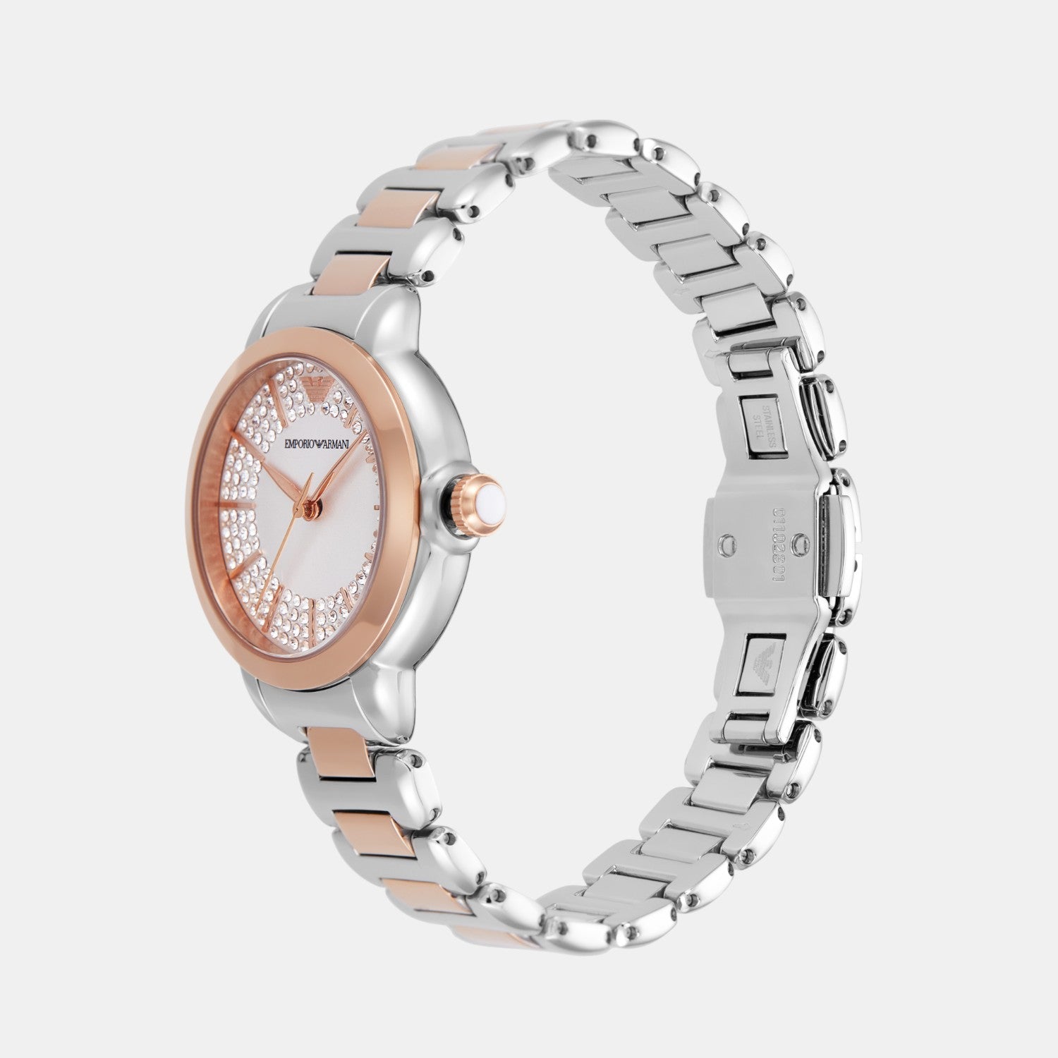 Women Quartz Silver Dial Analog Stainless Steel Watch AR11643