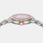 Women Quartz Silver Dial Analog Stainless Steel Watch AR11643