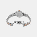 Women Quartz Silver Dial Analog Stainless Steel Watch AR11643