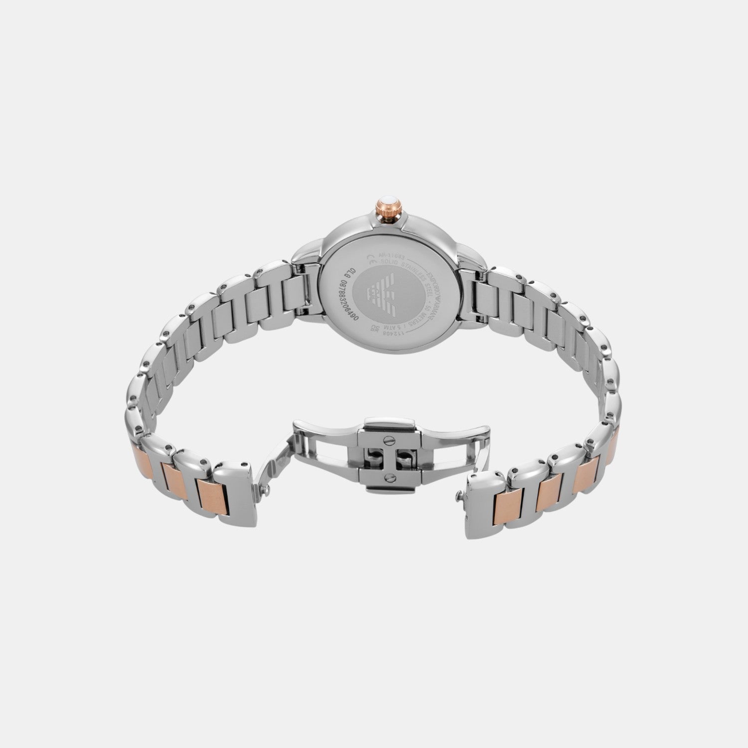 Women Quartz Silver Dial Analog Stainless Steel Watch AR11643