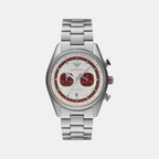 Men Quartz Two Tone Dial Chronograph Stainless Steel Watch AR11645