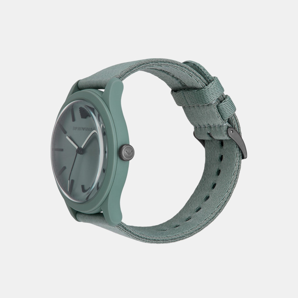 Men Quartz Green Dial Analog Plastic Watch AR11654