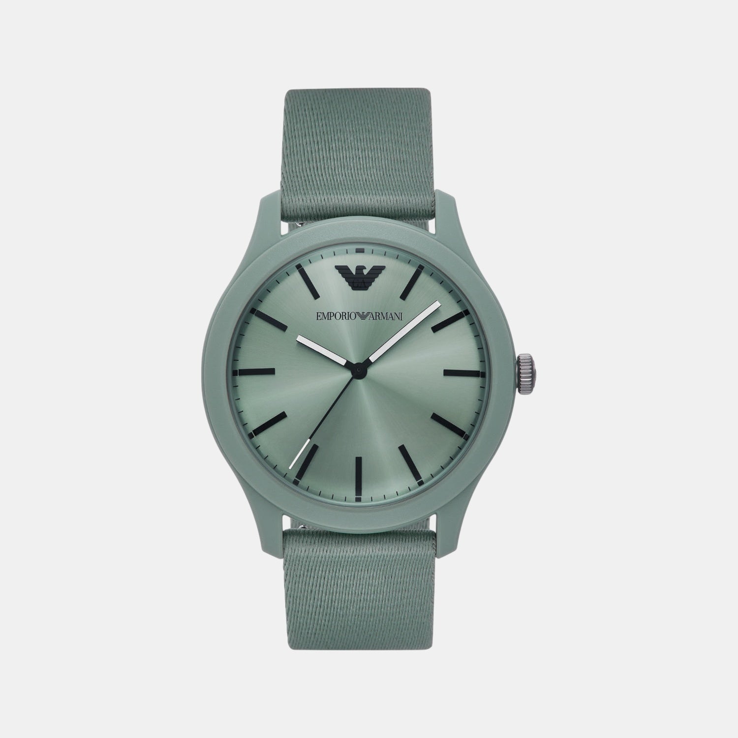 Men Quartz Green Dial Analog Plastic Watch AR11654