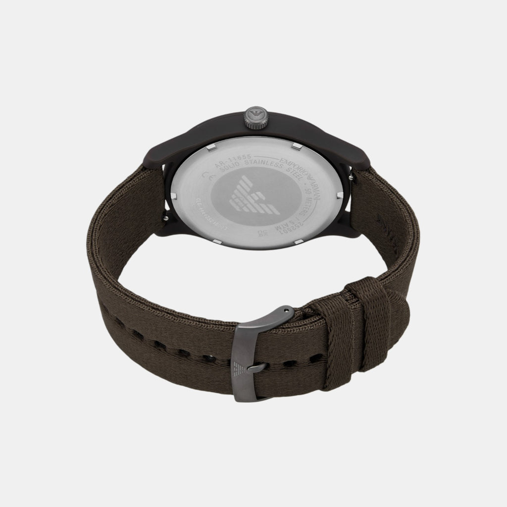 Men Quartz Brown Dial Analog Plastic Watch AR11655