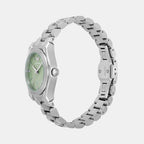 Women Quartz Green Dial Analog Stainless Steel Watch AR11656