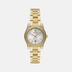 Women Quartz Mother Of Pearl Dial Analog Stainless Steel Watch AR11657