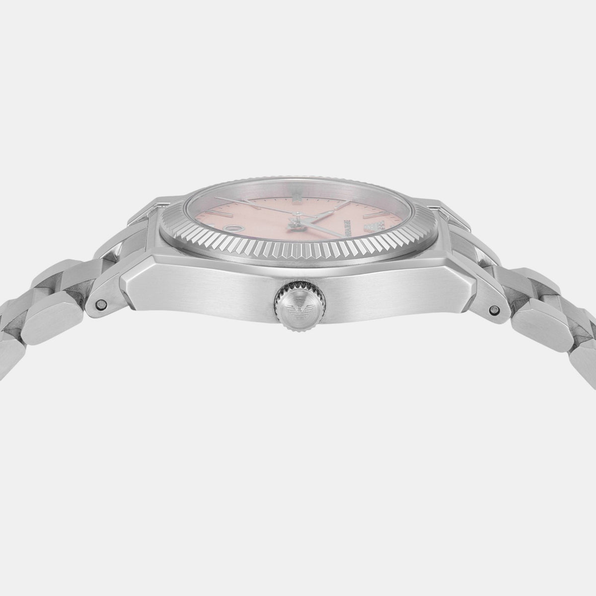 Women Quartz Pink Dial Analog Stainless Steel Watch AR11658