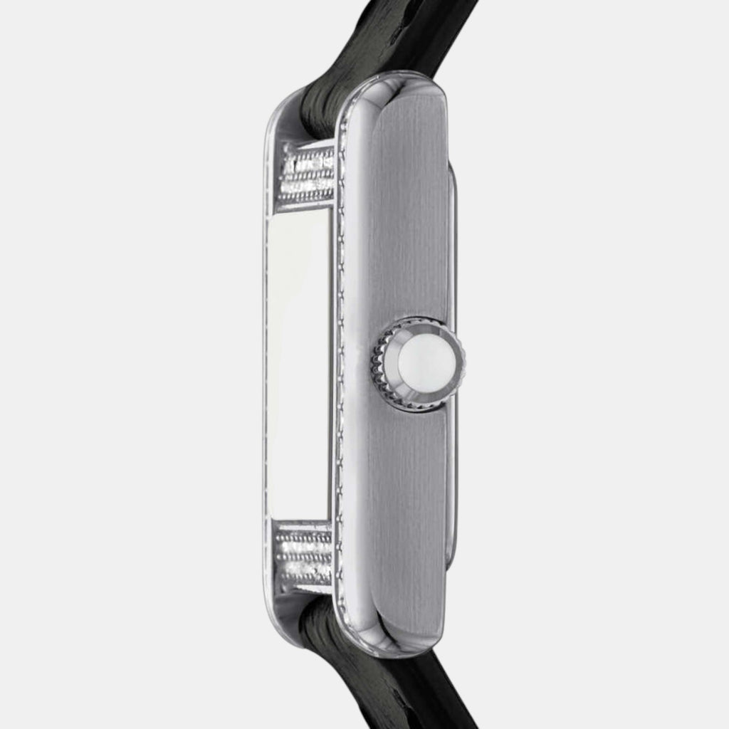 Women Quartz Silver Dial Analog Leather Watch AR11660