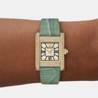 Women Quartz White Dial Analog Leather Watch AR11661