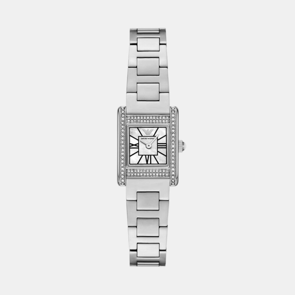 Women Quartz Mother Of Pearl Dial Analog Stainless Steel Watch AR11662