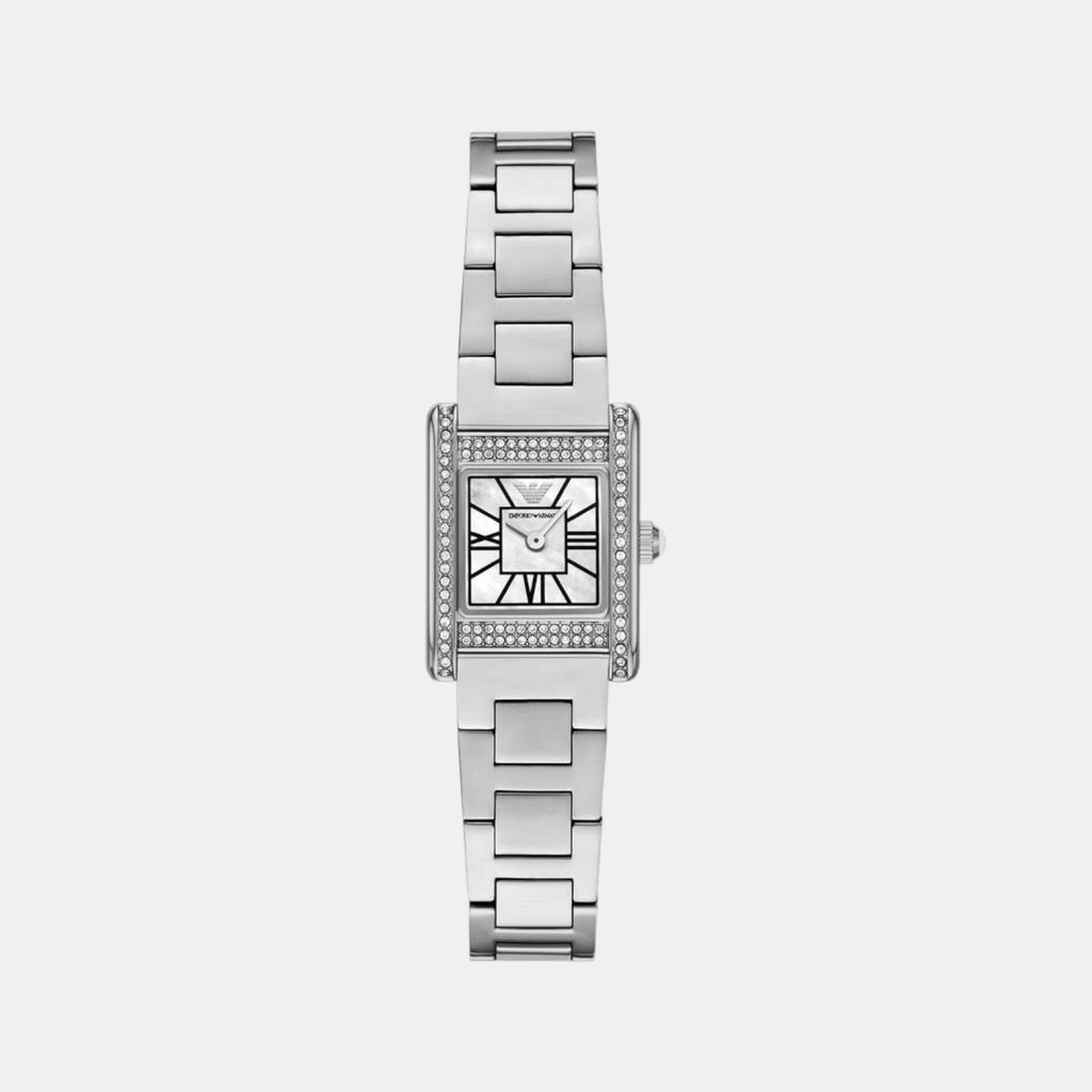 Women Quartz Mother Of Pearl Dial Analog Stainless Steel Watch AR11662