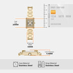 Women Quartz White Dial Analog Stainless Steel Watch AR11663