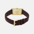 Men Quartz White Dial Analog Leather Watch AR11665