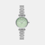 Women Quartz Green Dial Analog Stainless Steel Watch AR11667