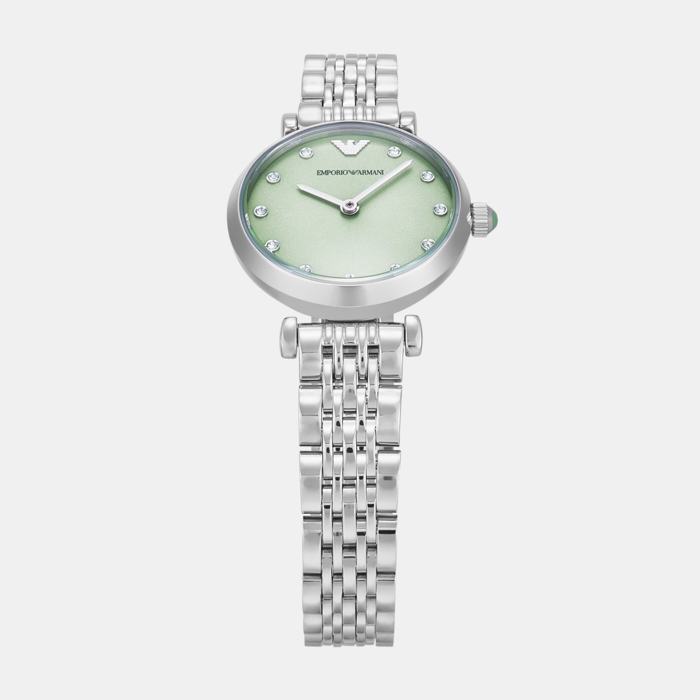 Women Quartz Green Dial Analog Stainless Steel Watch AR11667