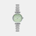 Women Quartz Green Dial Analog Stainless Steel Watch AR11667
