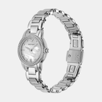Women Quartz Mother Of Pearl Dial Analog Stainless Steel Watch AR11669