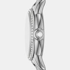 Women Quartz Mother Of Pearl Dial Analog Stainless Steel Watch AR11669