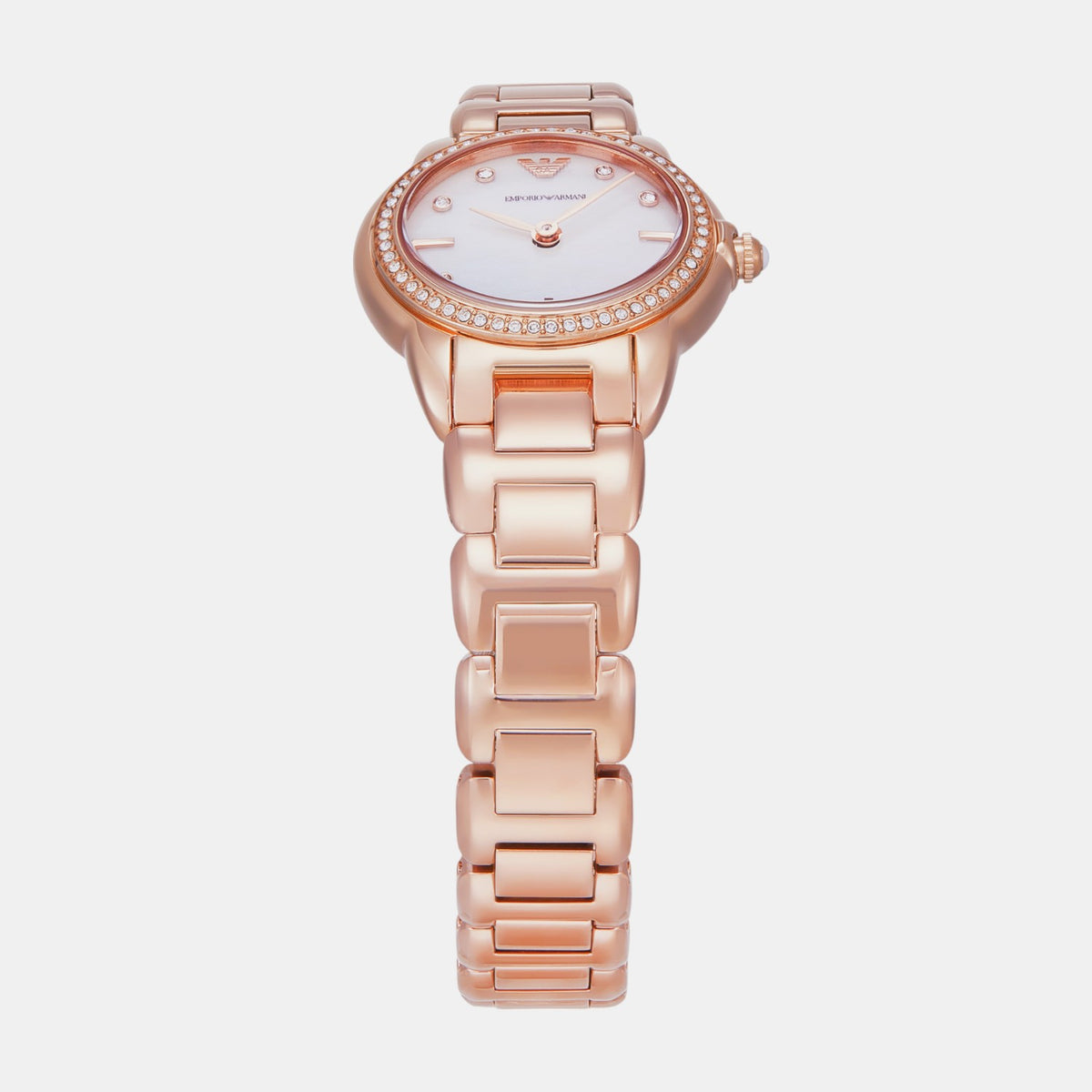 Women Quartz Mother Of Pearl Dial Analog Stainless Steel Watch AR11671