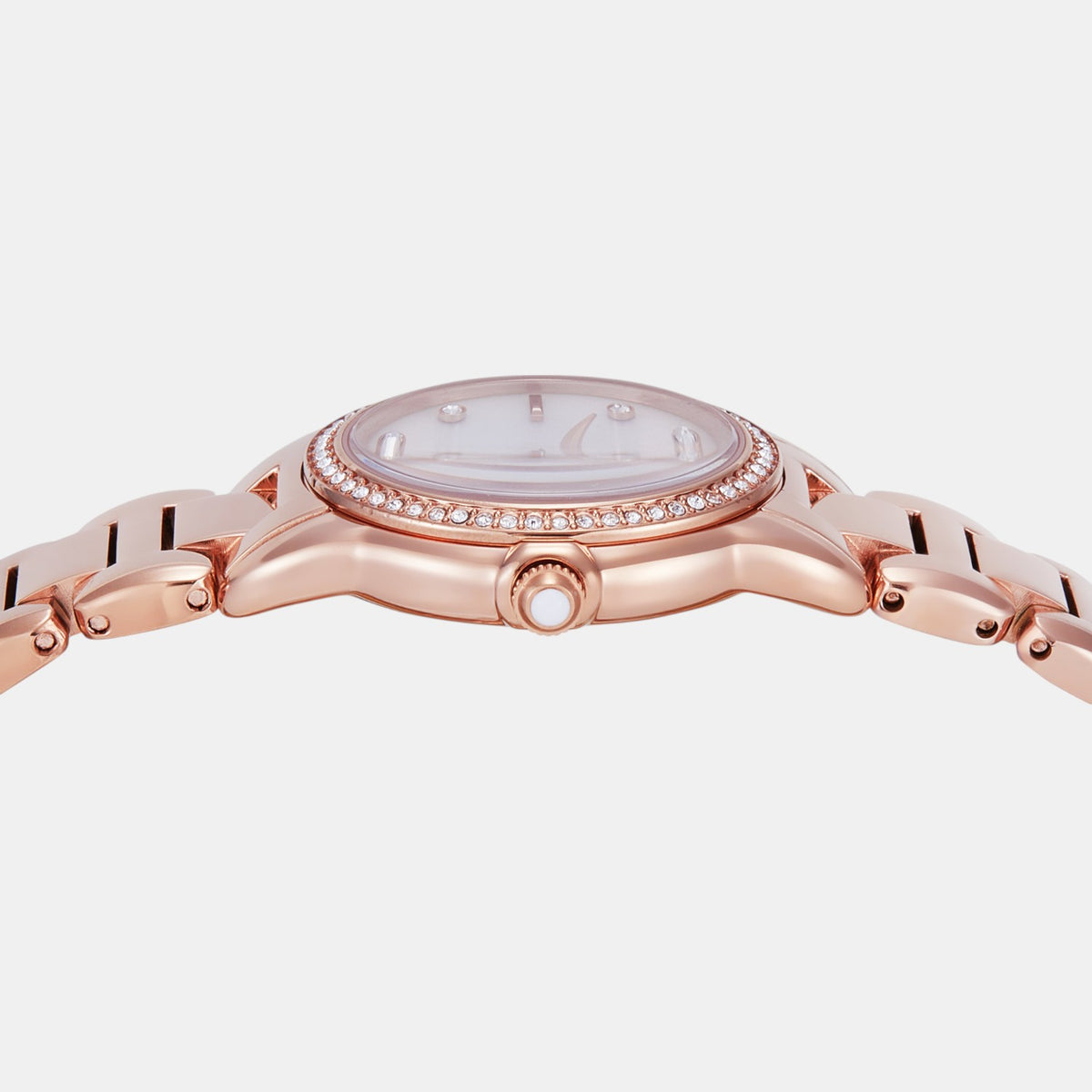 Women Quartz Mother Of Pearl Dial Analog Stainless Steel Watch AR11671