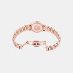 Women Quartz White Mother Of Pearl Dial Analog Stainless Steel Watch AR11671