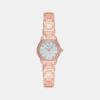 Women Quartz White Mother Of Pearl Dial Analog Stainless Steel Watch AR11671