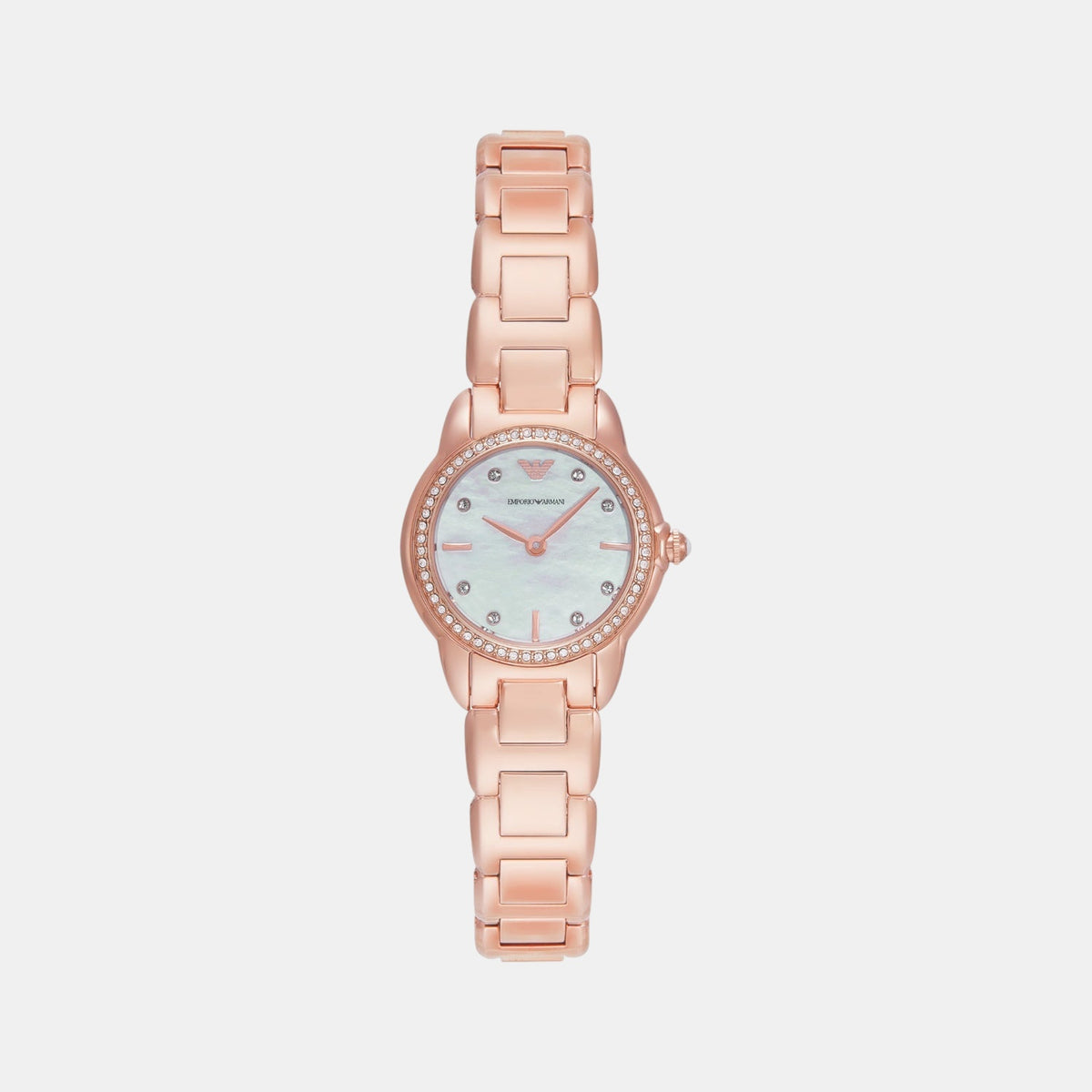 Women Quartz Mother Of Pearl Dial Analog Stainless Steel Watch AR11671