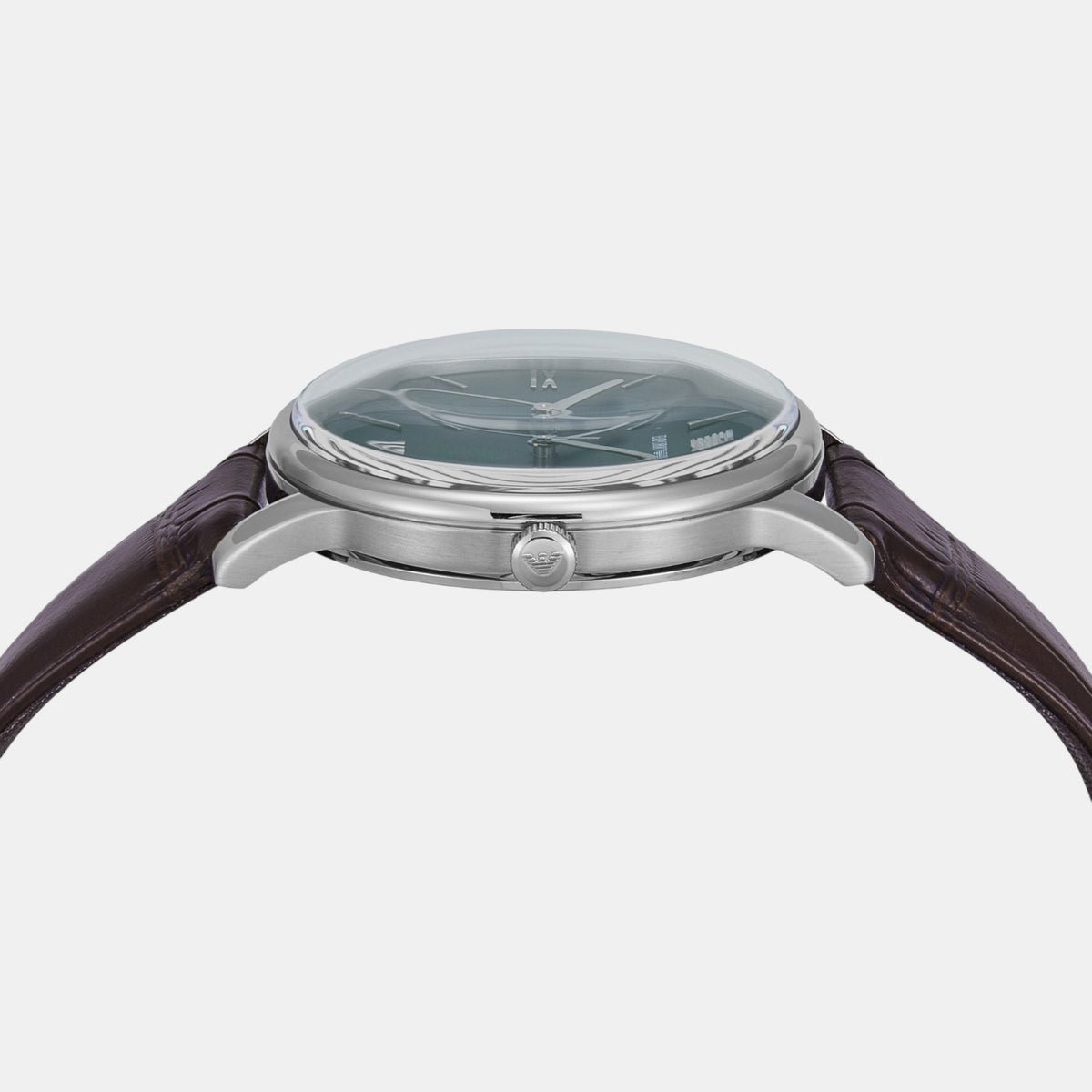 Men Quartz Green Dial Analog Leather Watch AR11672