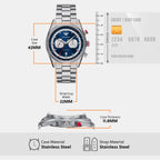 Men Quartz Two Tone Dial Chronograph Stainless Steel Watch AR11676