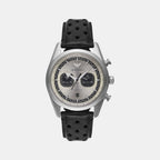 Men Quartz Two Tone Dial Chronograph Leather Watch AR11677