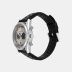 Men Quartz Two Tone Dial Chronograph Leather Watch AR11677