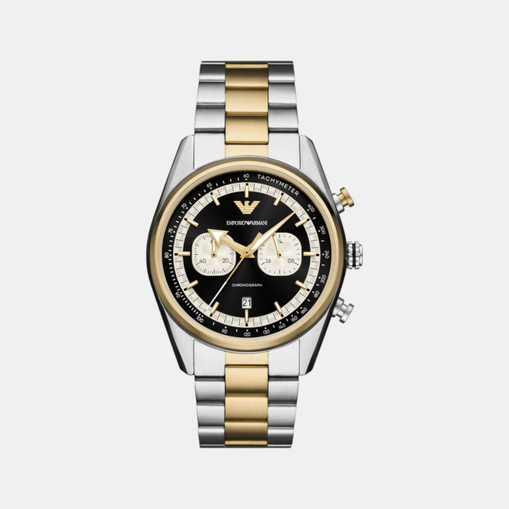 Men Quartz Black Dial Chronograph Watch AR11678