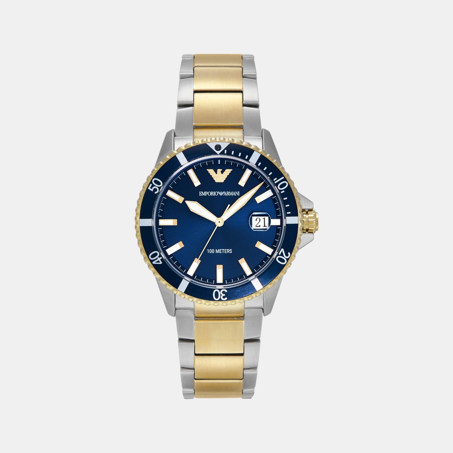 World Explorer Men Quartz Blue Dial Analog Stainless Steel Watch AR11682