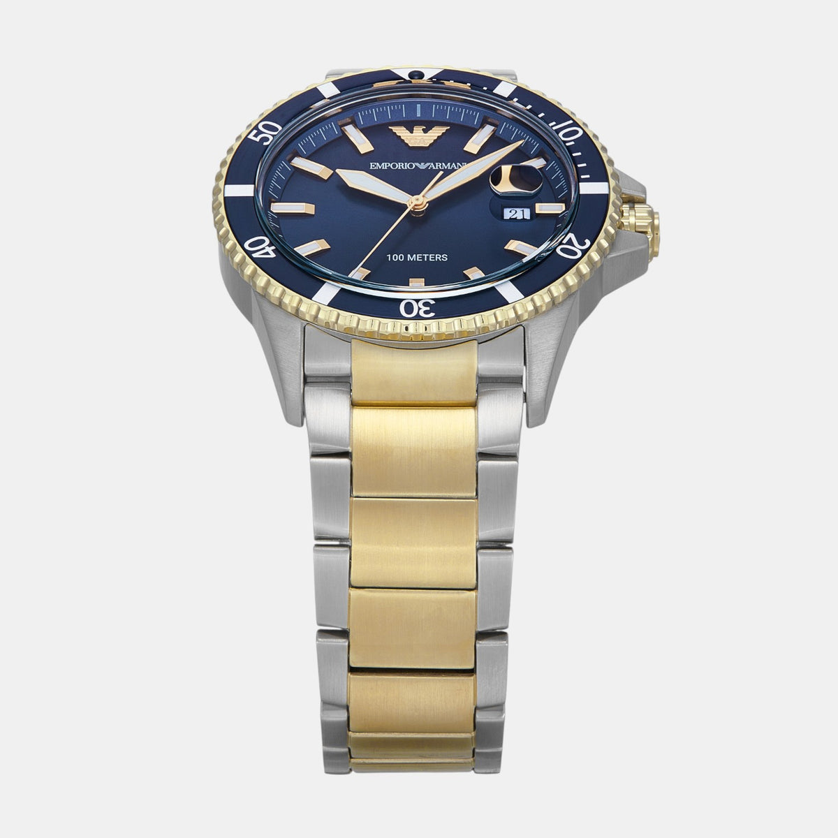 World Explorer Men Quartz Blue Dial Analog Stainless Steel Watch AR11682