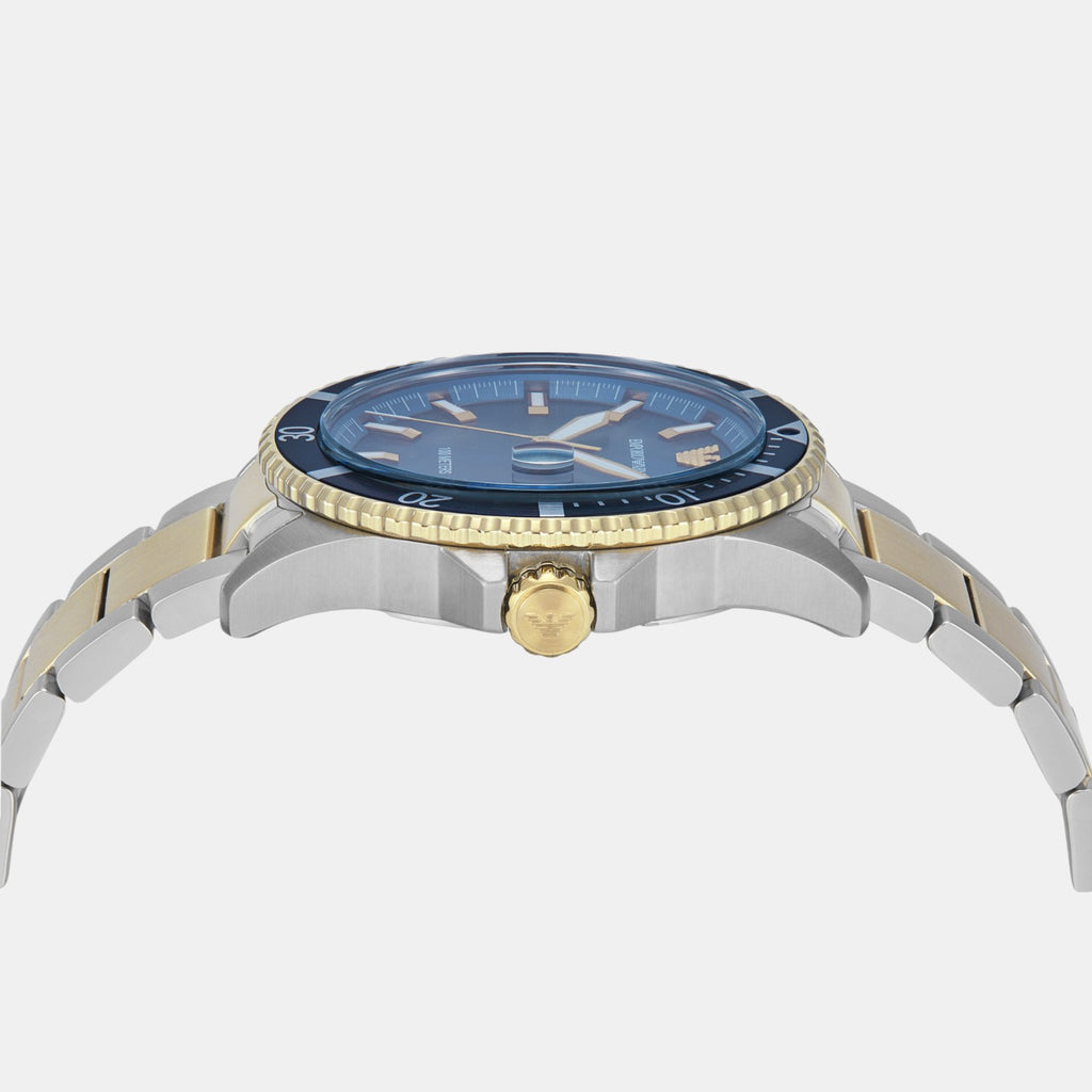 World Explorer Men Quartz Blue Dial Analog Stainless Steel Watch AR11682