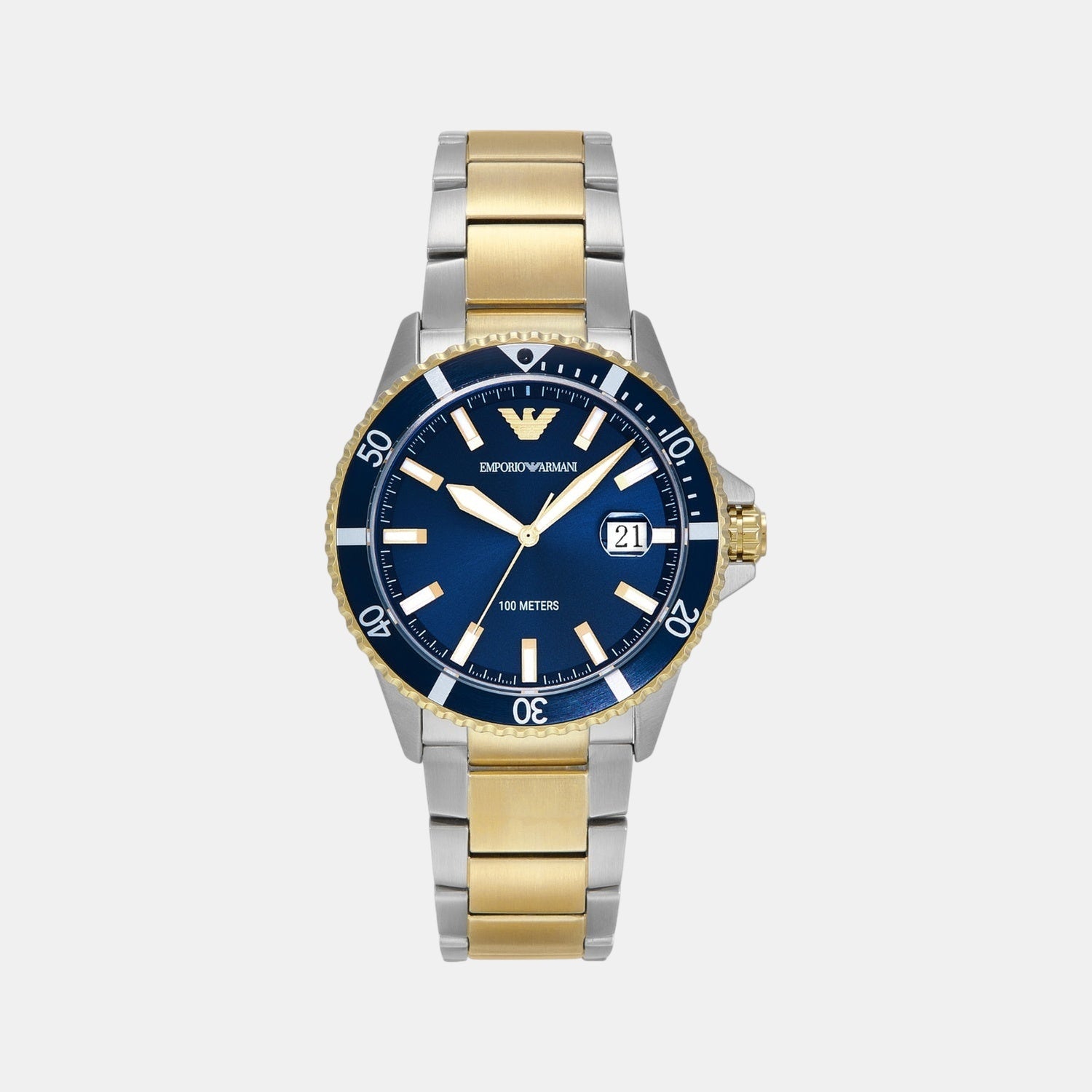 World Explorer Men Quartz Blue Dial Analog Stainless Steel Watch AR11682