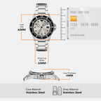 World Explorer Men Quartz Grey Dial Analog Stainless Steel Watch AR11683