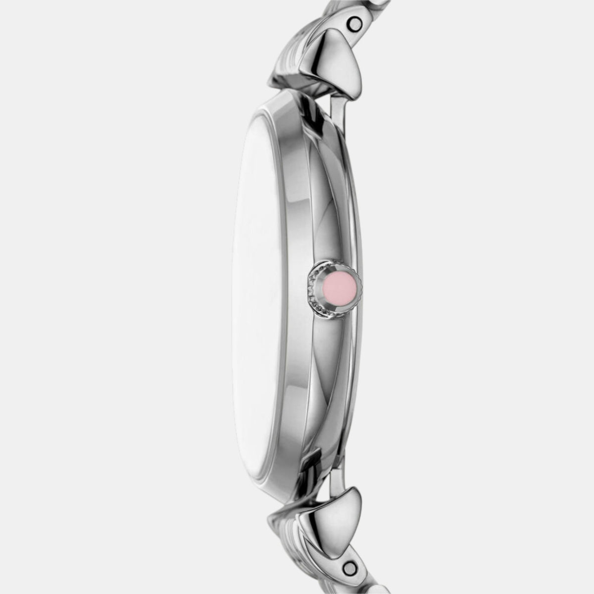 Women Quartz Pink Dial Analog Stainless Steel Watch AR11686