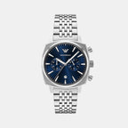 Carlo Men Quartz Blue Dial Chronograph Stainless Steel Watch AR11688