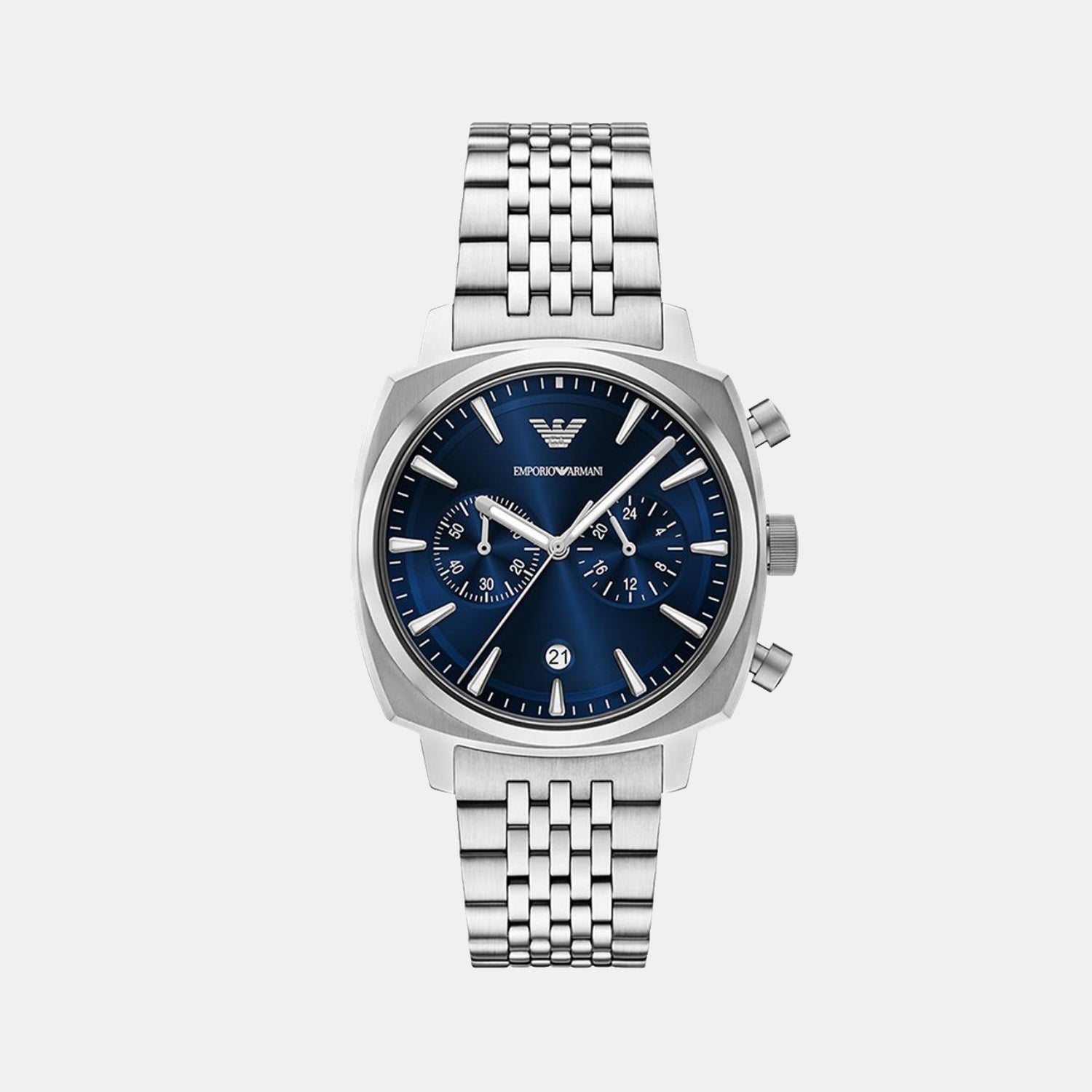 Carlo Men Quartz Blue Dial Chronograph Stainless Steel Watch AR11688