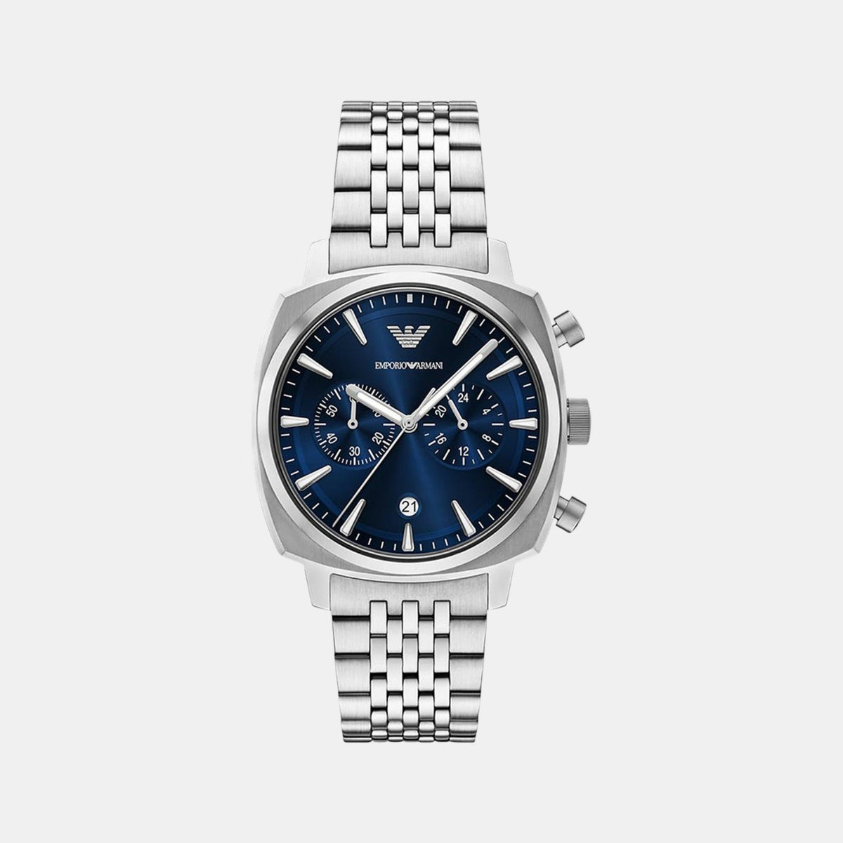 Carlo Men Quartz Blue Dial Analog Stainless Steel Watch AR11688