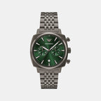 Men Quartz Green Dial Chronograph Stainless Steel Watch AR11689