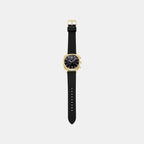 Men Quartz Black Dial Chronograph Leather Watch AR11690