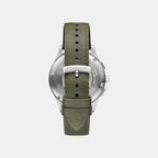 Men Quartz Black Dial Analog Leather Watch AR11693