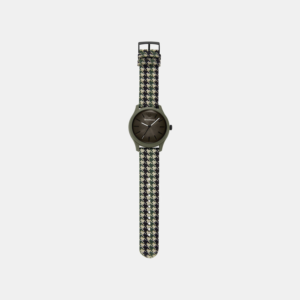 Men Quartz Green Dial Analog Plastic Watch AR11694