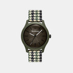 Men Quartz Green Dial Analog Plastic Watch AR11694