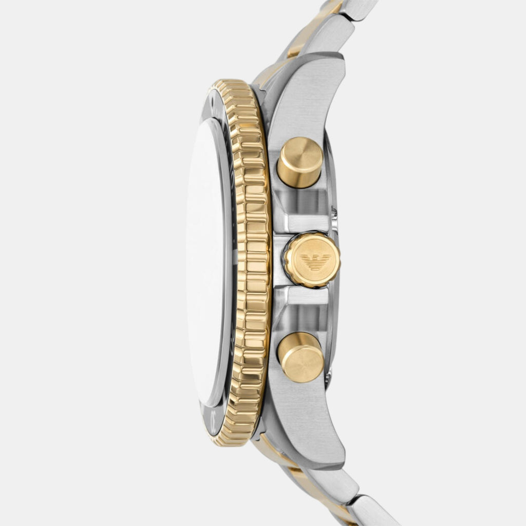 World Explorer Men Solar Green Dial Chronograph Stainless Steel Watch AR11695